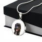 pet portrait necklace
