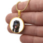 pet portrait necklace