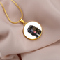 pet portrait necklace